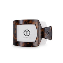 Load image into Gallery viewer, Teleties Medium Flat Square Clip Tortoise