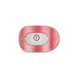 Teleties Small Flat Round Clip Calming Coral