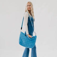 Load image into Gallery viewer, Pretty Simple Day Dreamer Quilted Tote Bag in Blue