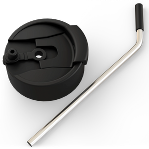 Frost Buddy Universal Buddy Drinking Lid w/ Straw Black