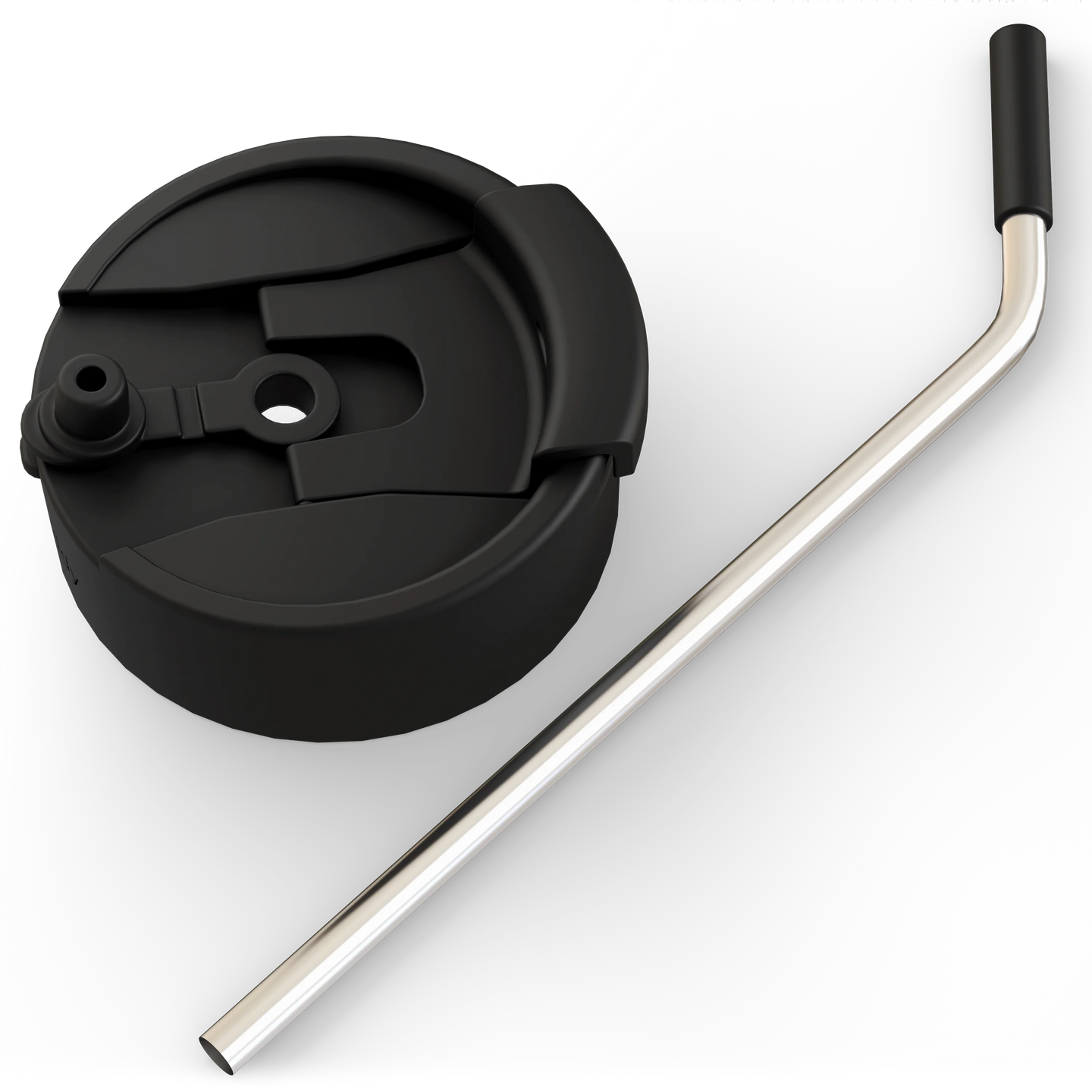 Frost Buddy Universal Buddy Drinking Lid w/ Straw Black