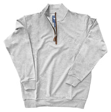 Load image into Gallery viewer, Coastal Cotton Youth French Terry Quarter Zip in Heather Grey