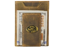 Load image into Gallery viewer, Vintage Tan Brass Lab Front Pocket Wallet