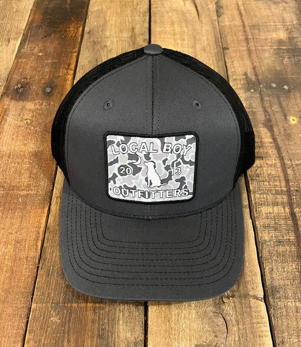 Local Boy Gray Camo Patch Trucker Hat