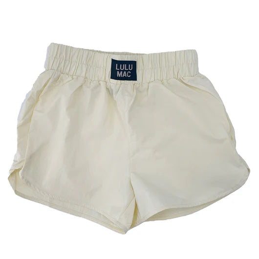 Lulu Mac Youth Solid Shorts in White
