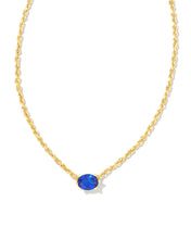 Load image into Gallery viewer, Kendra Scott Gold Cailin Pendant Necklace in Blue Crystal