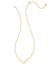Load image into Gallery viewer, Kendra Scott Gold Cailin Pendant Necklace in White Iridescent Crystal