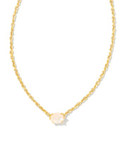 Load image into Gallery viewer, Kendra Scott Gold Cailin Pendant Necklace in White Iridescent Crystal