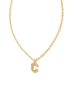 Kendra Scott Gold Crystal Letter Pendant Necklace