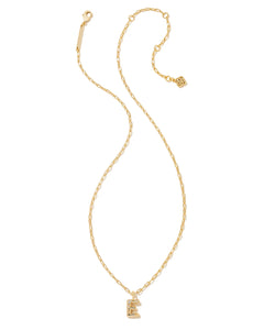 Kendra Scott Gold Crystal Letter Pendant Necklace