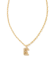 Load image into Gallery viewer, Kendra Scott Gold Crystal Letter Pendant Necklace