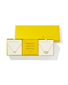 Kendra Scott Boxed Gold Elisa Gift Set of 2 Necklaces in Ivory MOP