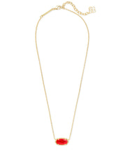 Load image into Gallery viewer, Kendra Scott Elisa Gold Necklace in Red Illusion