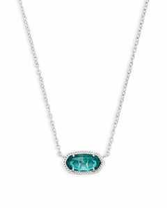 Kendra Scott Elisa Silver Necklace in London Blue