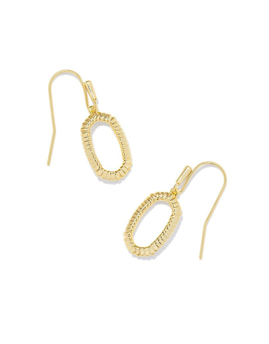 Kendra Scott Gold Metal Lee Ridge Open Frame Earring