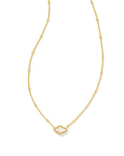 Load image into Gallery viewer, Kendra Scott Gold Mini Abbie Pendant Necklace in Ivory MOP