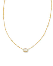 Load image into Gallery viewer, Kendra Scott Boxed Gold Mini Elisa Necklace in Ivory MOP