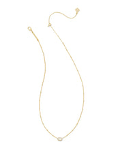 Load image into Gallery viewer, Kendra Scott Boxed Gold Mini Elisa Necklace in Ivory MOP