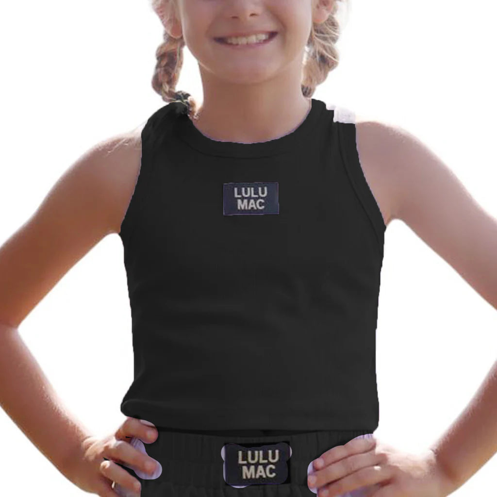 Lulu Mac Youth Solid Tank in Black