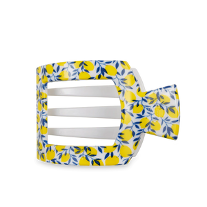 Teleties Small Flat Square Clip Limoncello
