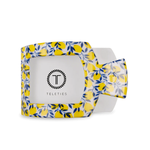 Teleties Small Flat Square Clip Limoncello