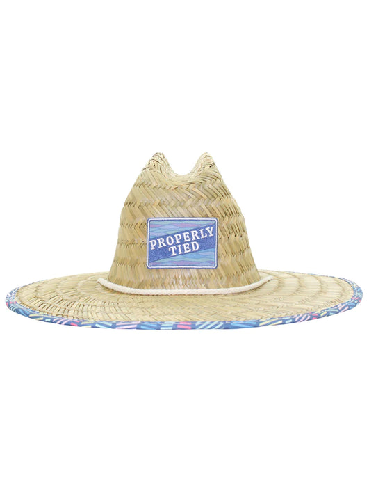 Properly Tied Cabo Straw Hat Malibu Wave