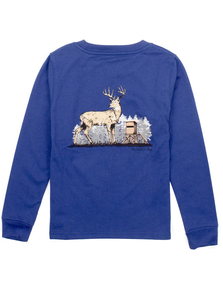 Properly Tied Boys Deer Season LS Tee