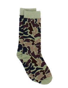 Properly Tied Men's Lucky Duck Socks Vintage Camo