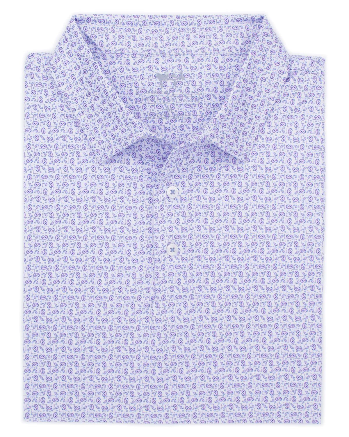 Coastal Cotton Paisley Printed Polo