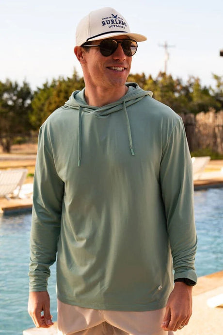 Burlebo Men's Ocean Swell Performance Hoodie