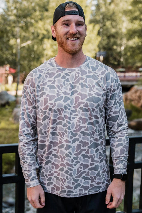 Burlebo Classic Deer Camo LS Performance Tee