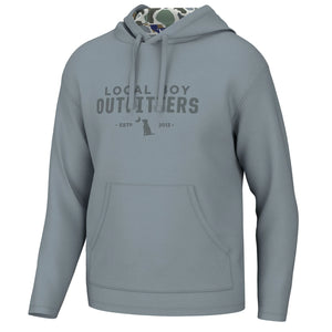 Local Boy Poly Fleece Hoodie in Light Slate