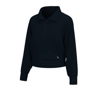 Local Girl Freelance Quarter Zip in Black