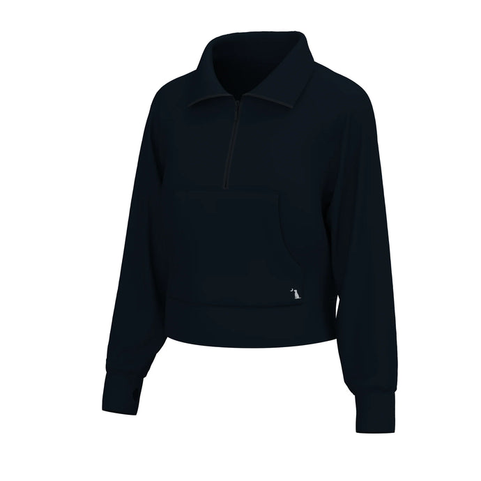Local Girl Freelance Quarter Zip in Black