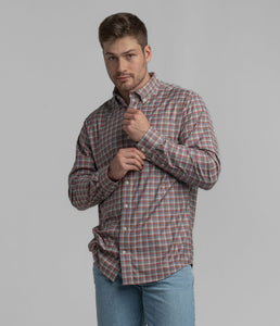 Southern Shirt Co. Hawthorne Plaid- Saddle
