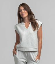 Load image into Gallery viewer, Southern Shirt Women&#39;s AstroKnit V Neck SS Top in Stone
