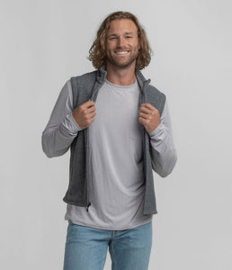 Southern Shirt Co. Basecamp Fleece Vest in Granite