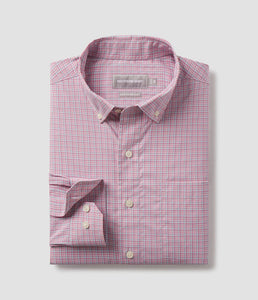 Southern Shirt Company Glendale Plaid LS Dress Shirt in Sorbet