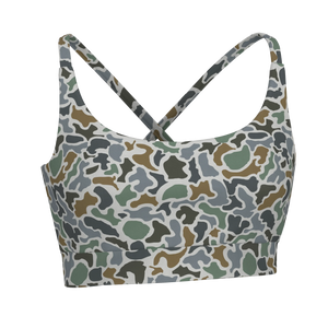 Local Girl Sports Bra in Localflage Bluff