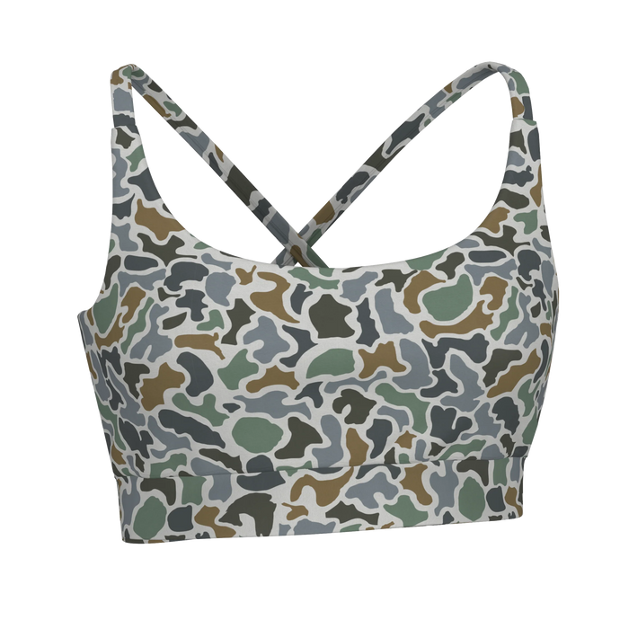 Local Girl Sports Bra in Localflage Bluff