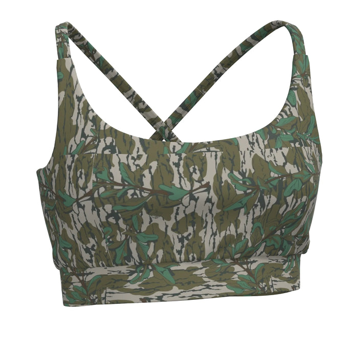 Local Girl Sports Bra in Green Leaf