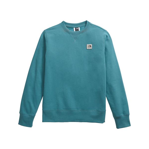 The North Face Women's Heritage Patch Crew in Algae Blue