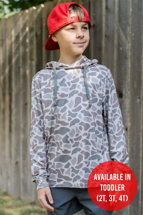 Burlebo Classic Deer Camo Youth Performance Hoodie