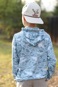 Burlebo Seaside Camo Youth Performance Hoodie