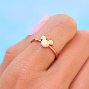 Puravida Delicate Mickey Head Ring