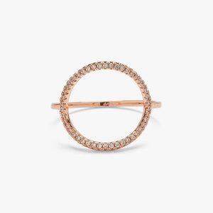 Puravida Open Pave Circle Ring