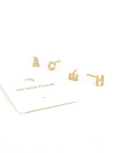 Mini Initial 14k Post