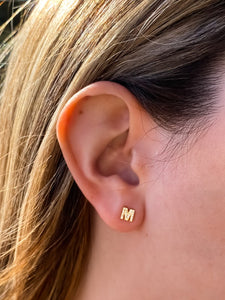 Mini Initial 14k Post