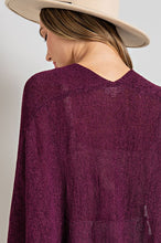 Load image into Gallery viewer, Fall Vibes Cardigan Plum