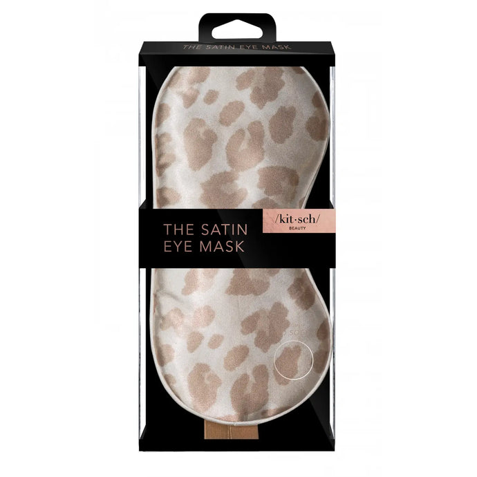 Kitsch Satin Sleep Eye Mask Leopard